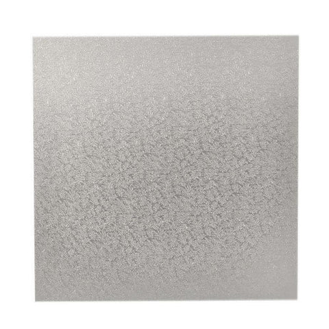 9" SQUARE SILVER CAKE BOARD MASONITE - Whip It Up Cake Supplies