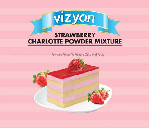 STRAWBERRY CREAM STABILISER 200g by VIZYON - Whip It Up Cake Supplies