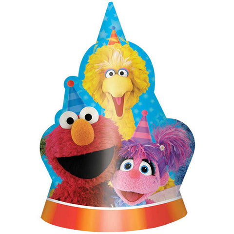 SESAME STREET PARTY HATS 8pk - Whip It Up Cake Supplies