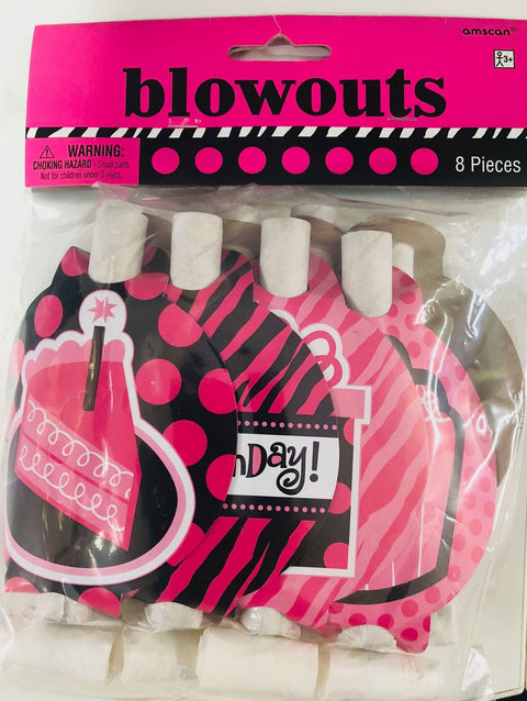 BIRTHDAY BLOWOUTS 8 pack