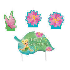TINKERBELL CANDLE SET of 4