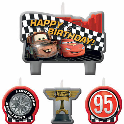 CARS CANDLE SET OF 4