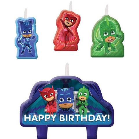 PJ MASK CANDLE SET x 4 - Whip It Up Cake Supplies