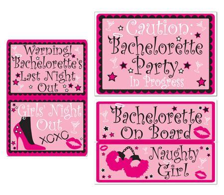 HENS BACHELORETTE CAR CLING SET - Whip It Up Cake Supplies