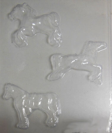 HORSE CHOCOLATE MOULD X 3 - Whip It Up Cake Supplies