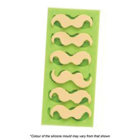 MOUSTACHE SMALL SILICON MOULD x 6 cavity - Whip It Up Cake Supplies