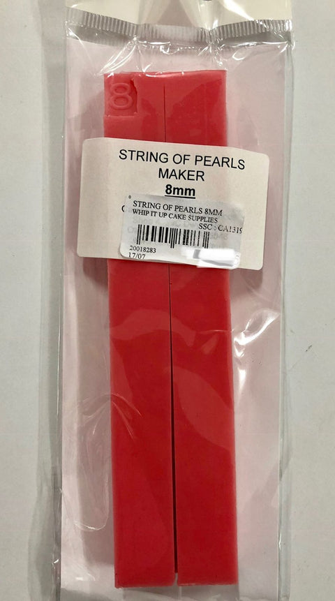 STRING OF PEARLS 8MM SILICON M - Whip It Up Cake Supplies