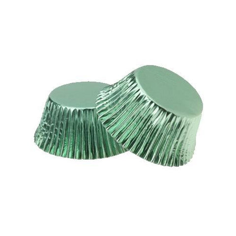 #408 GREEN FOIL CUPCAKE CASES