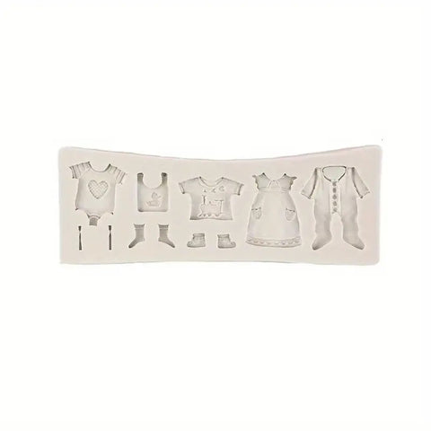 BABY CLOTHES SILICON MOULD - Whip It Up Cake Supplies