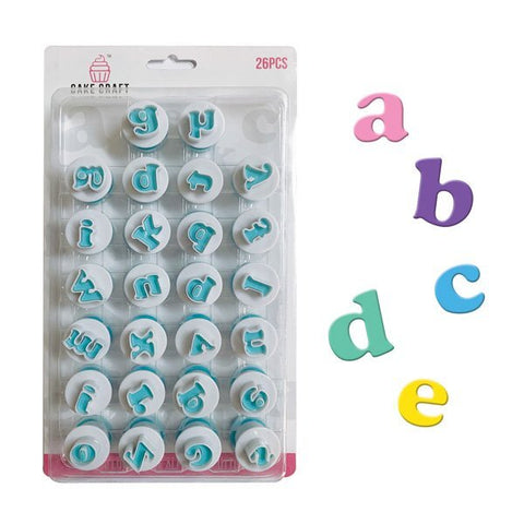 LOWERCASE ALPHABET PLUNGER CUTTERS 26pc