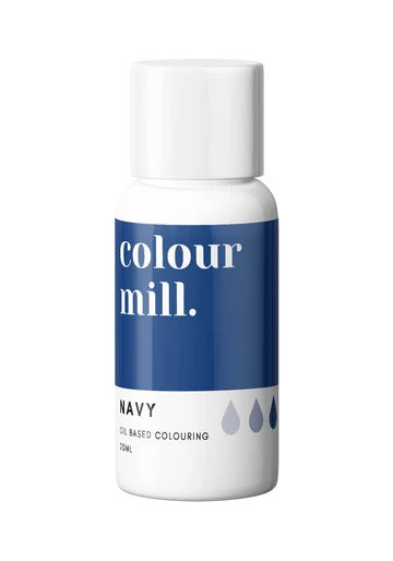 NAVY COLOUR MILL OIL BASED COLOURING 20ml - Whip It Up Cake Supplies