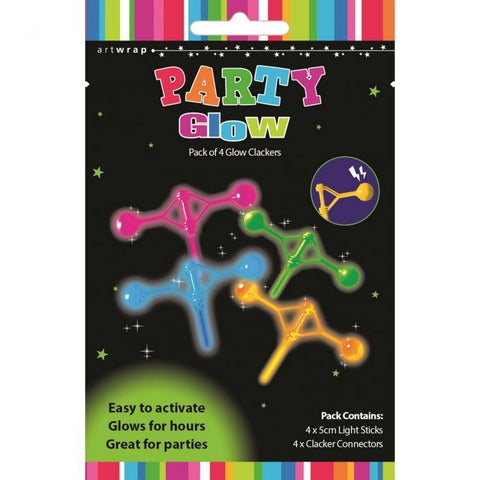 GLOW CLACKERS FAVOURS 4 pack