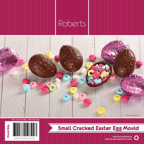 5.5 cm CRACKED LOOK EASTER EGG CHOCOLATE MOULD