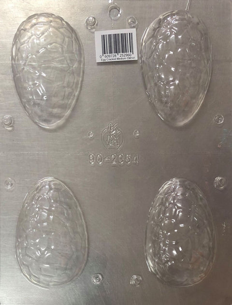 EGG CRACKED 3D CHOCOLATE MOULD 8.5cm TALL