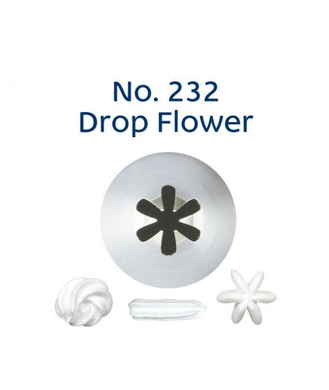 #232 DROP FLOWER PIPING NOZZLE stainless steel