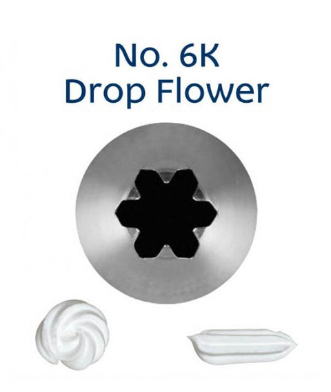 6K DROP FLOWER PIPING NOZZLE stainless steel