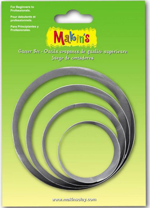 ROUND LARGE CUTTERS x 4 - Whip It Up Cake Supplies