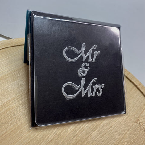 MR & MRS SCRIPT - RAISE IT UP COOKIE STAMP - Whip It Up Cake Supplies