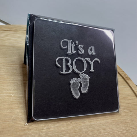 IT'S A BOY - BABY FEET - RAISE IT UP COOKIE STAMP