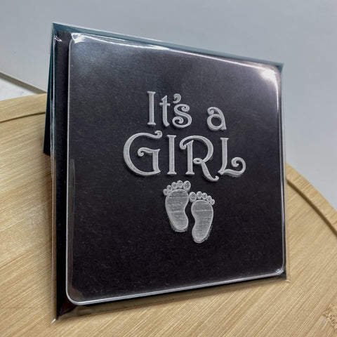 IT'S A GIRL - BABY FEET - RAISE IT UP COOKIE STAMP - Whip It Up Cake Supplies