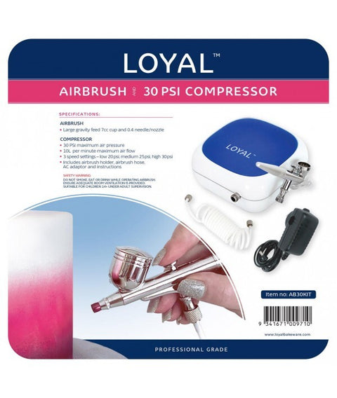 AIRBRUSH KIT includes 30 PSI COMPRESSOR