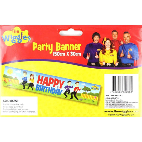 THE WIGGLES PARTY BANNER 150cm x 30cm