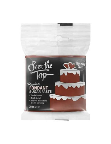 WARM BROWN FONDANT 250g by OVER THE TOP - Whip It Up Cake Supplies