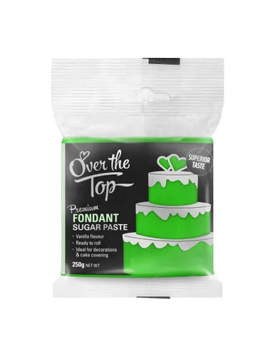 GRASS GREEN FONDANT 250g by OVER THE TOP