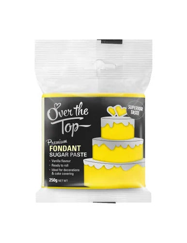 SUN YELLOW FONDANT 250g by OVER THE TOP