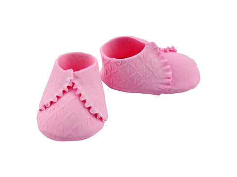BABY SHOES KNIT PINK - PAIR - EDIBLE