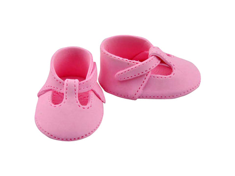 BABY SHOES PINK - PAIR - EDIBLE
