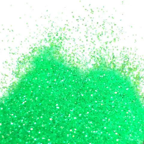 NEON GREEN FLITTER GLITTER - NON TOXIC 10ml