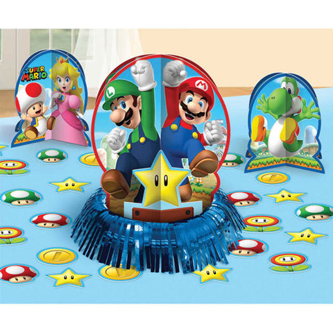 SUPER MARIO TABLE DECORATING KIT 23 pieces - Whip It Up Cake Supplies