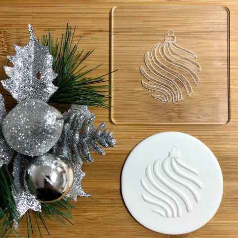 BAUBLE SWIRL - RAISE IT UP COOKIE STAMP