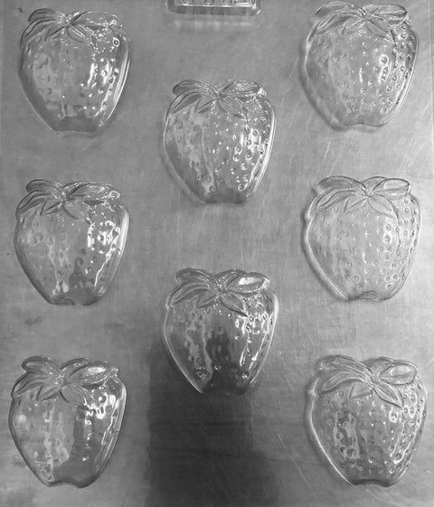 STRAWBERRY CHOCOLATE MOULD x 8 - 5.5cm high - Whip It Up Cake Supplies