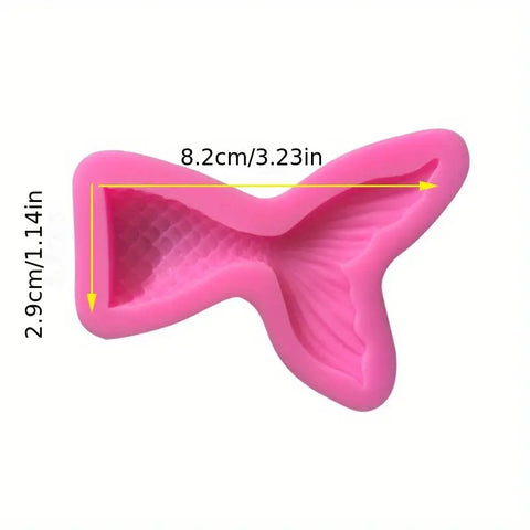 MERMAID TAIL SILICONE MOULD 8cm long - Whip It Up Cake Supplies