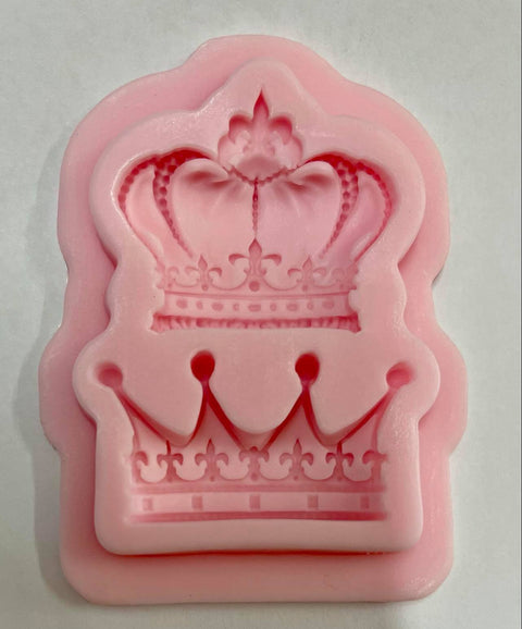 KING & QUEEN CROWN SILICONE MOULD - Whip It Up Cake Supplies