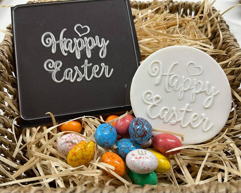 HAPPY EASTER with HEART - RAISE IT UP COOKIE STAMP