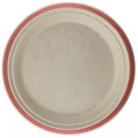 ROSE GOLD SUGARCANE LUNCH PLATES 10pk HEAVY DUTY 180mm