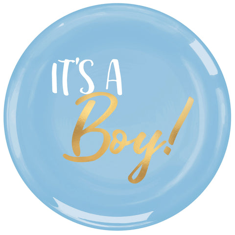 IT'S A BOY PLATES 20pk - 19cm - Whip It Up Cake Supplies