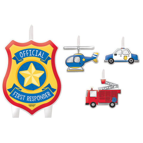 FIRST RESPONDERS CANDLE SET x 4