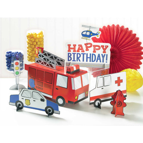 FIRST RESPONDERS TABLE DECORATING KIT 6 pk