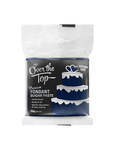 NAVY BLUE FONDANT 250g by OVER THE TOP