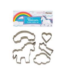 UNICORN COOKIE CUTTER SET x 5 - Whip It Up Cake Supplies