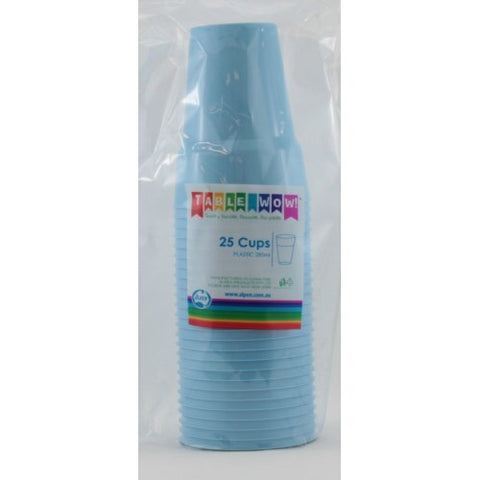 LIGHT BLUE DRINKING CUPS 25pk - Whip It Up Cake Supplies