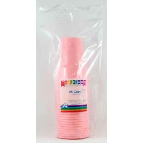 LIGHT PINK DRINKING CUPS 25pk - Whip It Up Cake Supplies