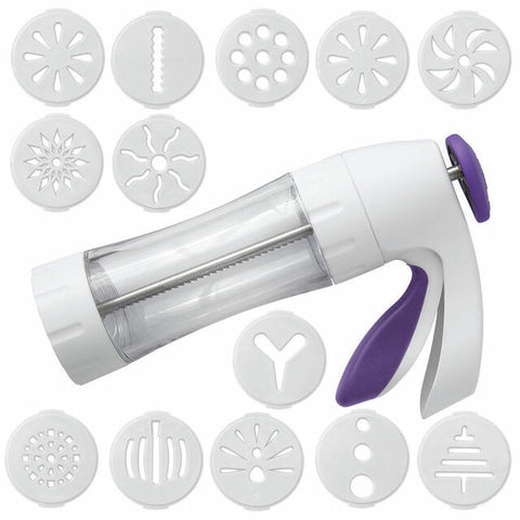 SIMPLE SUCCESS COOKIE PRESS with 12 DISCS