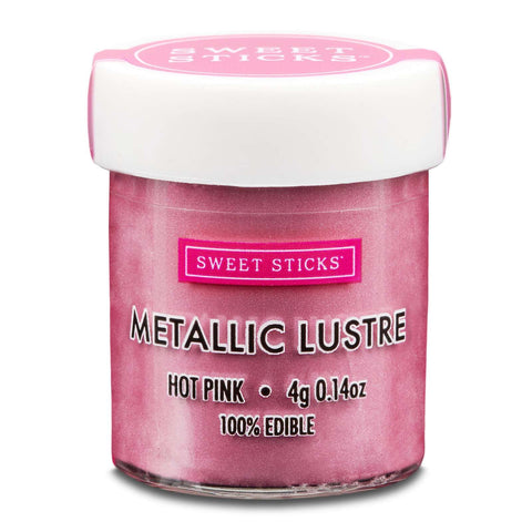 HOT PINK LUSTRE DUST 4g by SWEET STICKS - Whip It Up Cake Supplies