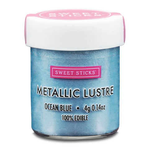 OCEAN BLUE LUSTRE DUST 4g by SWEET STICKS - Whip It Up Cake Supplies