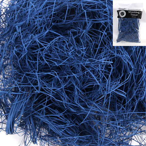 NAVY BLUE TISSUE SHRED 40gms - Whip It Up Cake Supplies